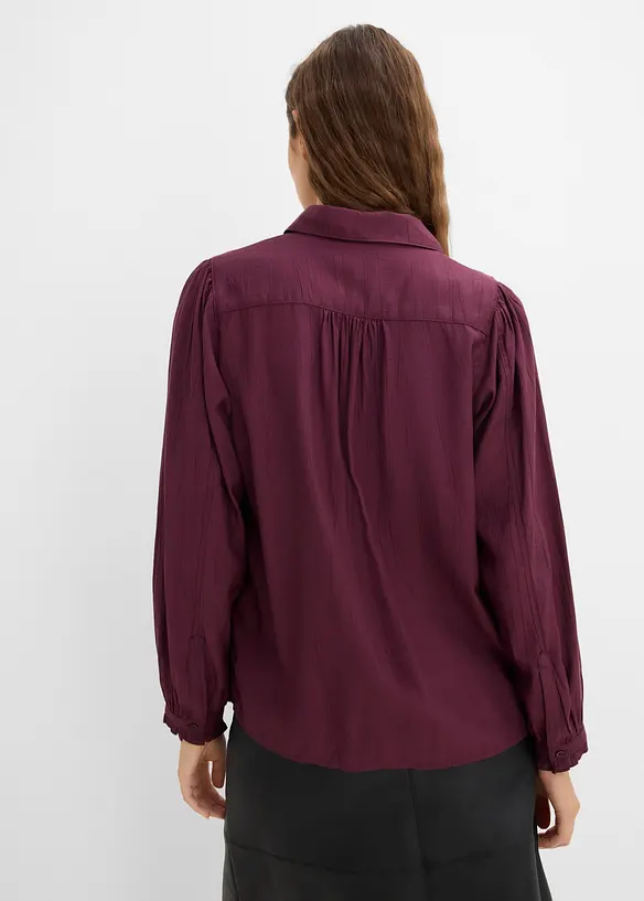 Bluse aus strukturiertem Viskose-Mix, bonprix