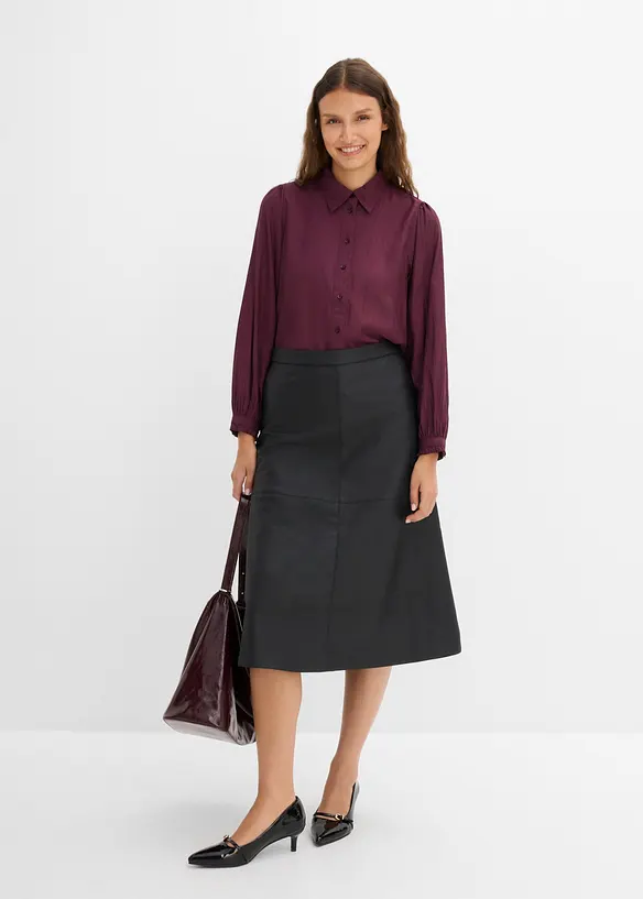 Bluse aus strukturiertem Viskose-Mix, bonprix