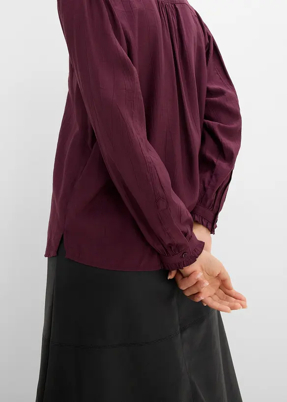 Bluse aus strukturiertem Viskose-Mix, bonprix