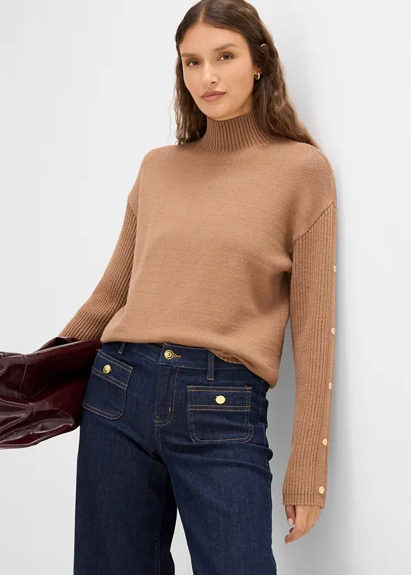 Feinstrickpullover aus softem Viskose-Mix, bonprix