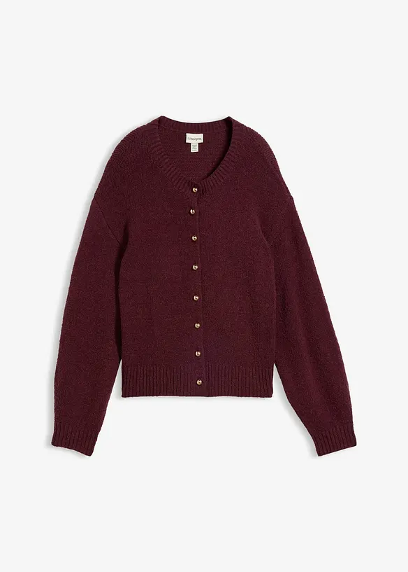 Grobstrickjacke mit Knopfleiste, bonprix