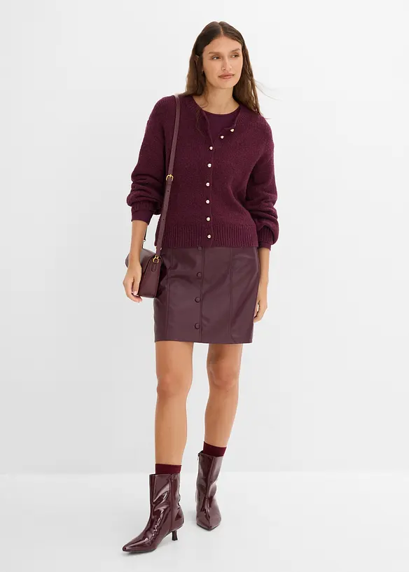 Grobstrickjacke mit Knopfleiste, bonprix
