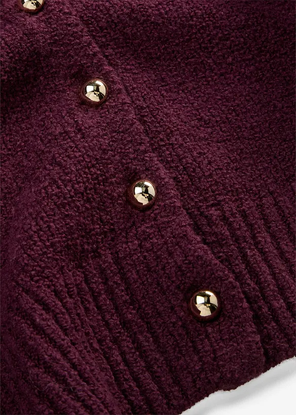 Grobstrickjacke mit Knopfleiste, bonprix