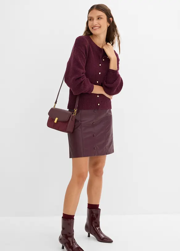 Grobstrickjacke mit Knopfleiste, bonprix