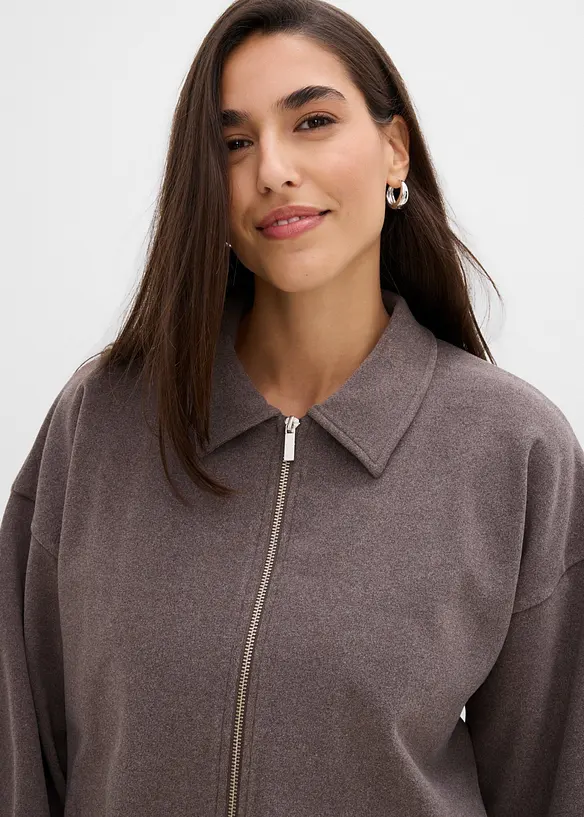 Shirtjacke in Wolloptik, bonprix