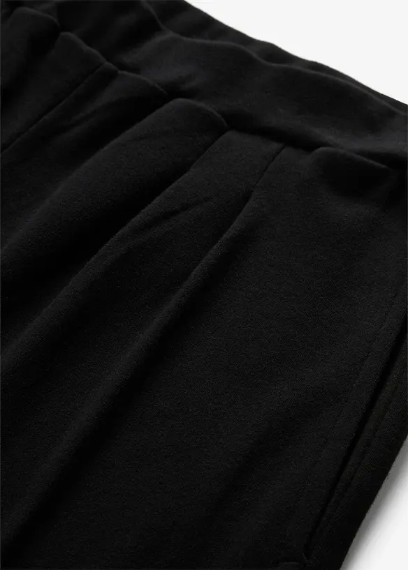 Pantalon en jersey &agrave; pinces, bonprix