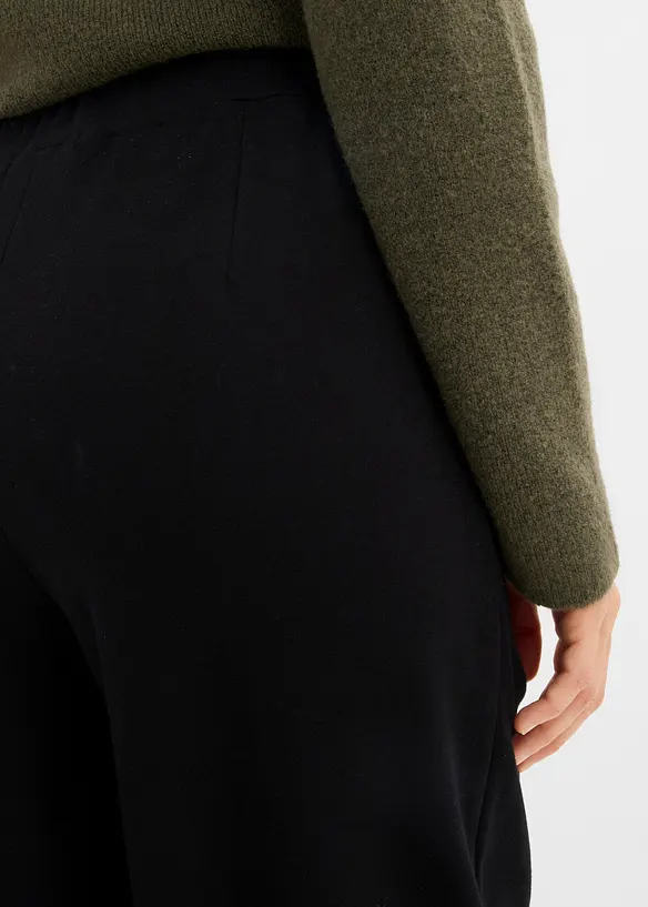 Pantalon en jersey &agrave; pinces, bonprix