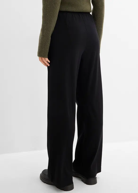Pantalon en jersey &agrave; pinces, bonprix