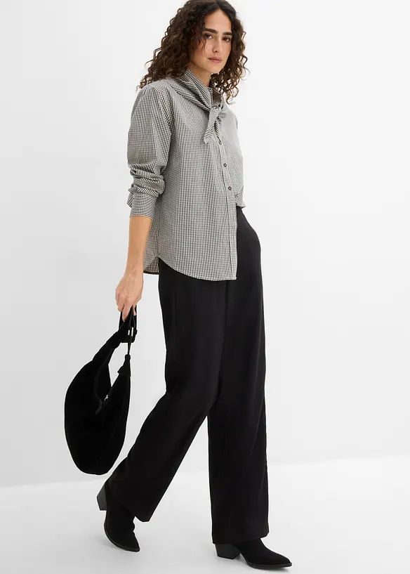 Bluse mit abnehmbarem Schaldetail, bonprix