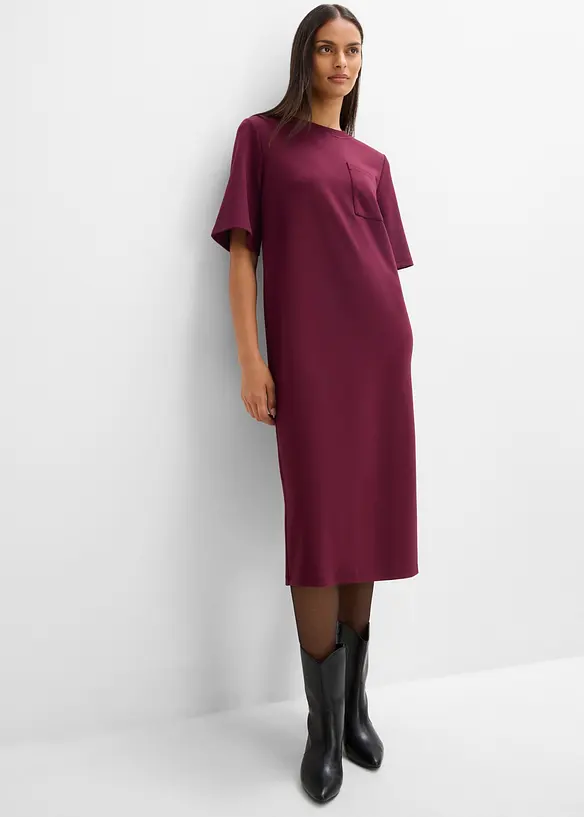 Jerseykleid mit Brusttasche aus Viskose-Mix, bonprix