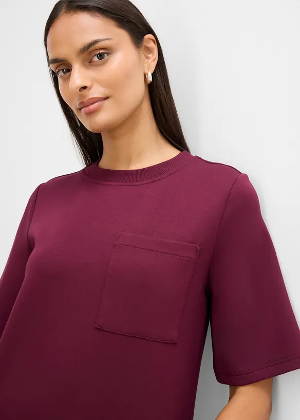 Jerseykleid mit Brusttasche aus Viskose-Mix, bonprix