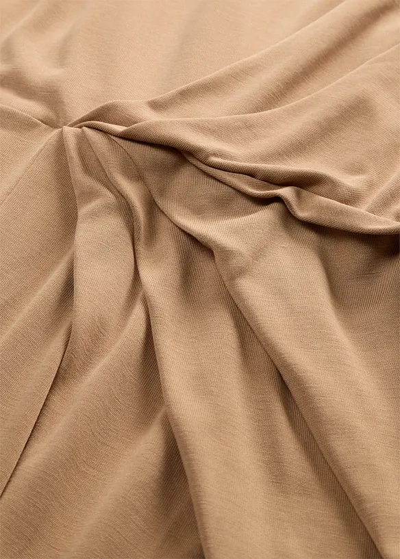 Midikleid mit Faltendetail aus Viskose-Mix, bonprix