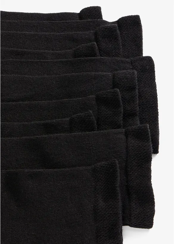 Lot de 10 paires de chaussettes, bord non comprimant, bonprix