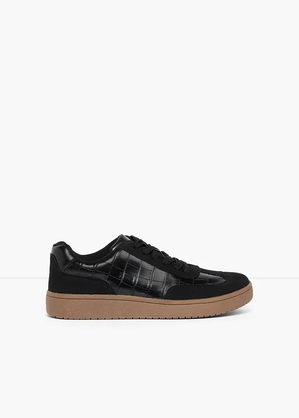Sneakers &agrave; d&eacute;tails animaliers, bonprix