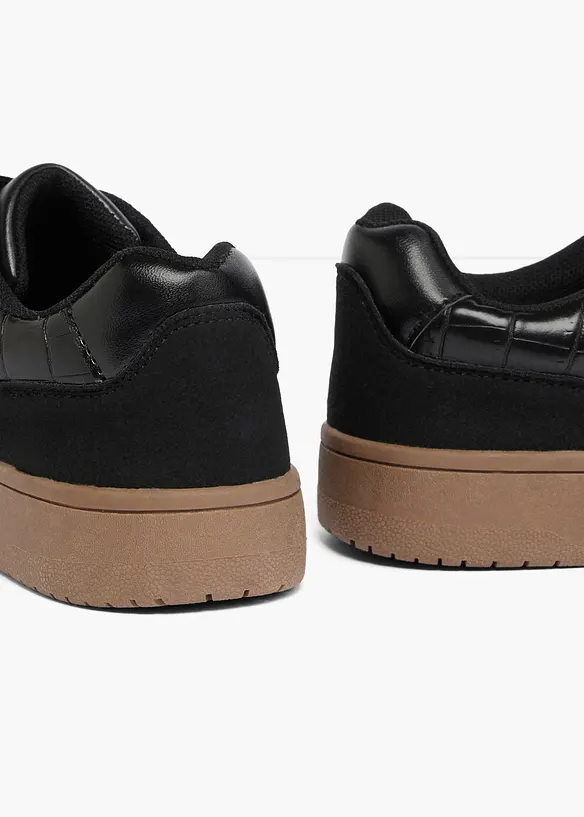 Sneakers &agrave; d&eacute;tails animaliers, bonprix