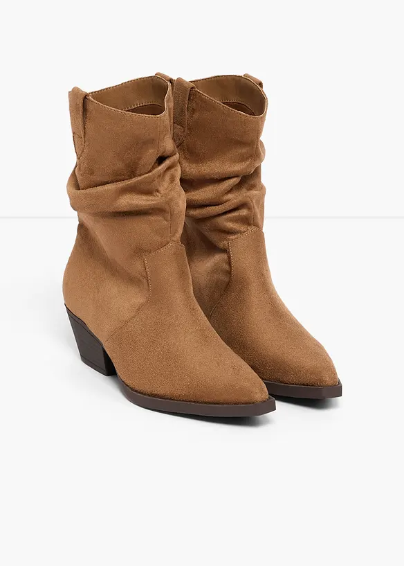 Cowboy-Boots mit Raffung, bonprix