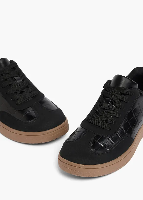Sneakers &agrave; d&eacute;tails animaliers, bonprix