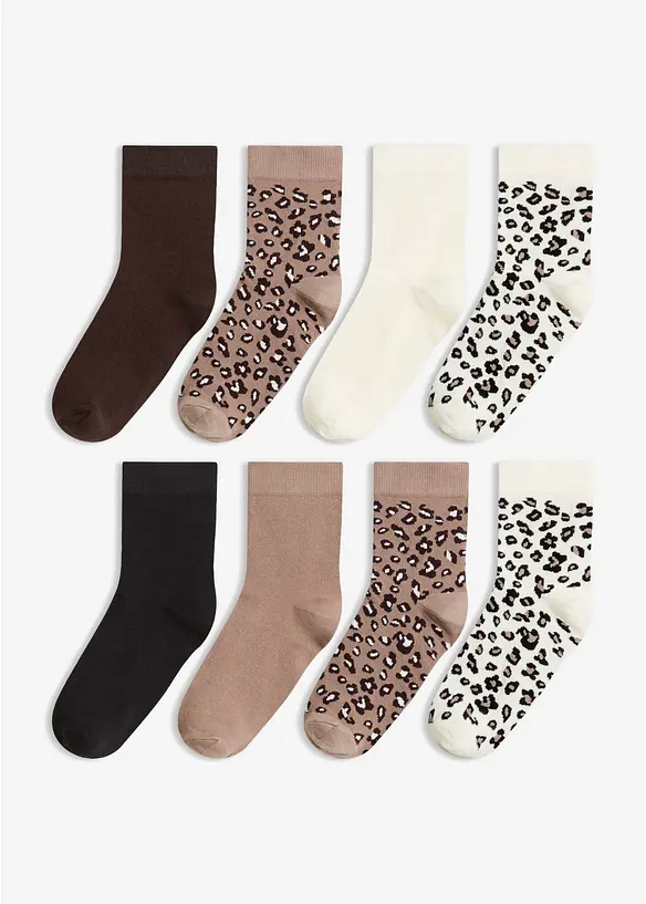 Lot de 8 paires de chaussettes, bonprix