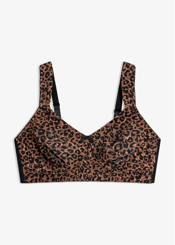 Soutien-gorge grand maintien sans armatures, bretelles rembourr&eacute;es, bonprix