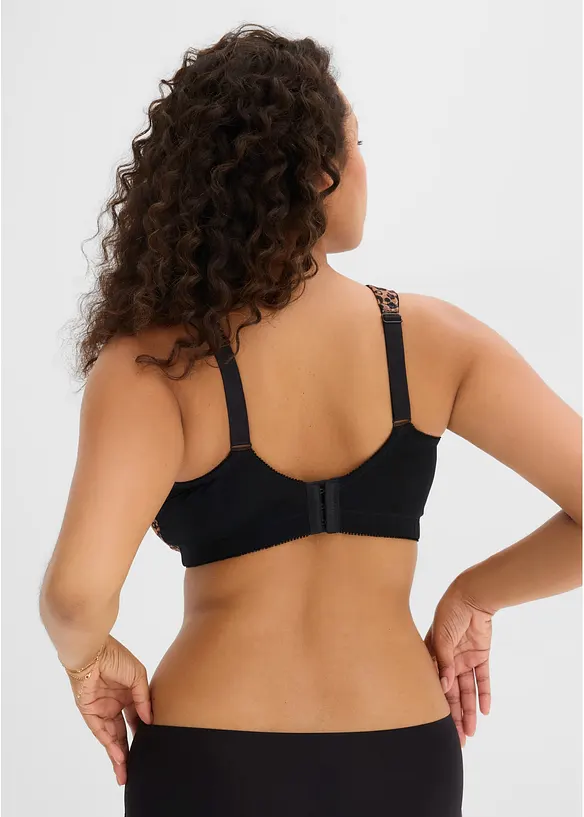 Soutien-gorge grand maintien sans armatures, bretelles rembourr&eacute;es, bonprix