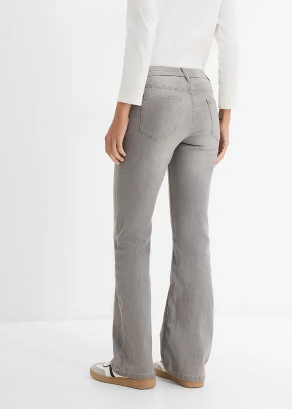 Jean bootcut taille mi-haute, extensible et confortable, bonprix