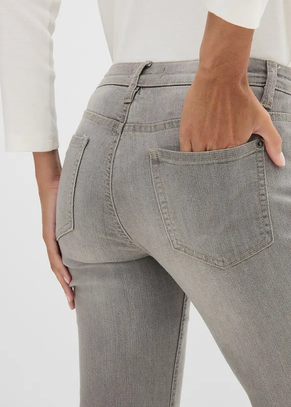 Jean bootcut taille mi-haute, extensible et confortable, bonprix