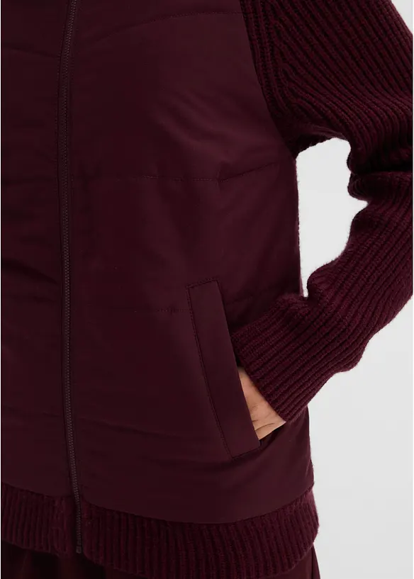 Hybridjacke, Steppjacke mit Strick, bonprix