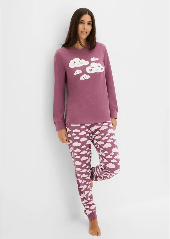 Pyjama aus reiner Bio-Baumwolle, bonprix