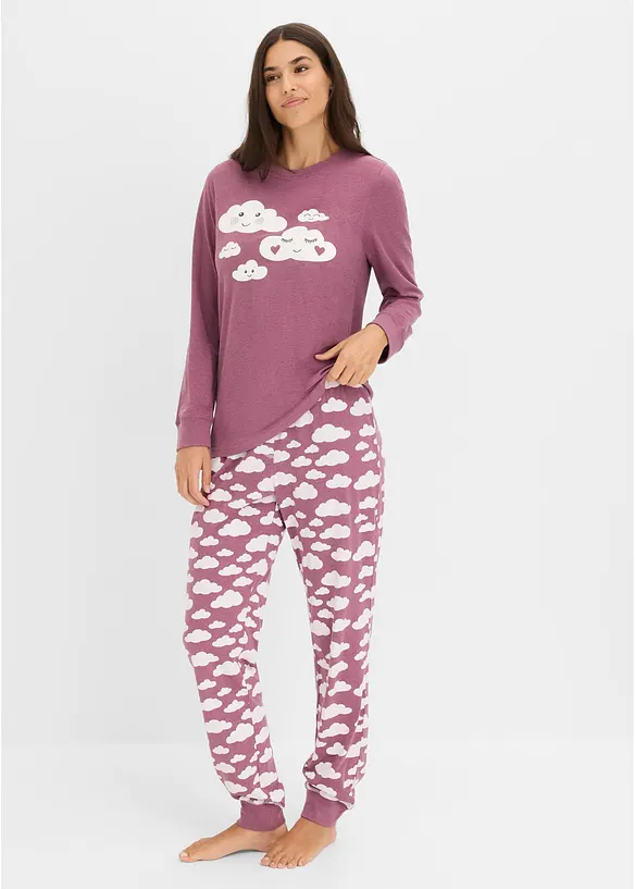 Pyjama aus reiner Bio-Baumwolle, bonprix