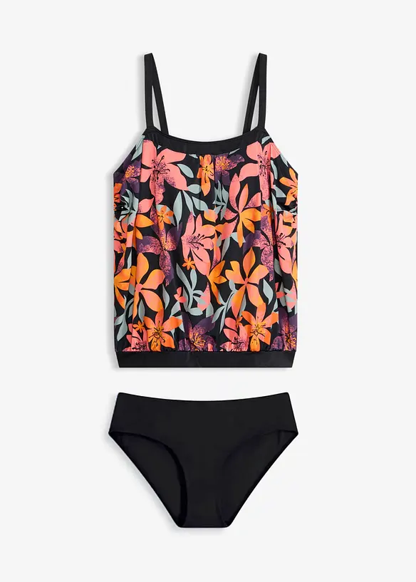 Oversize-Tankini mit verstellbaren Tr&auml;gern (2-tlg.Set), bonprix