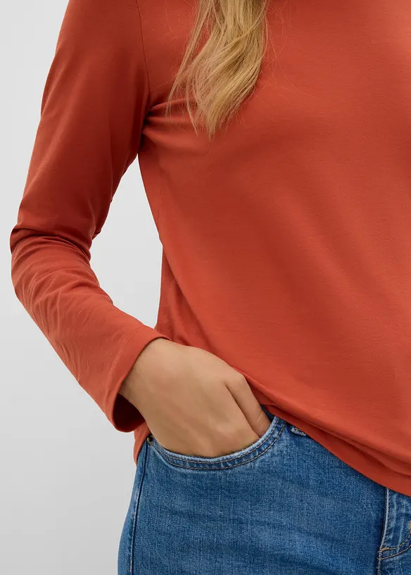 Figurbetontes Langarmshirt, bonprix