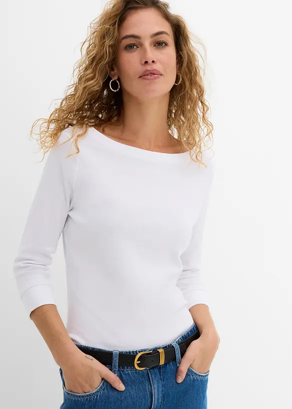 Langarmshirt aus reiner Bio-Baumwolle, bonprix