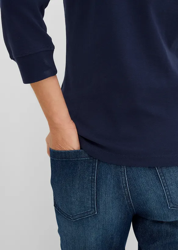 Langarmshirt aus reiner Bio-Baumwolle, bonprix