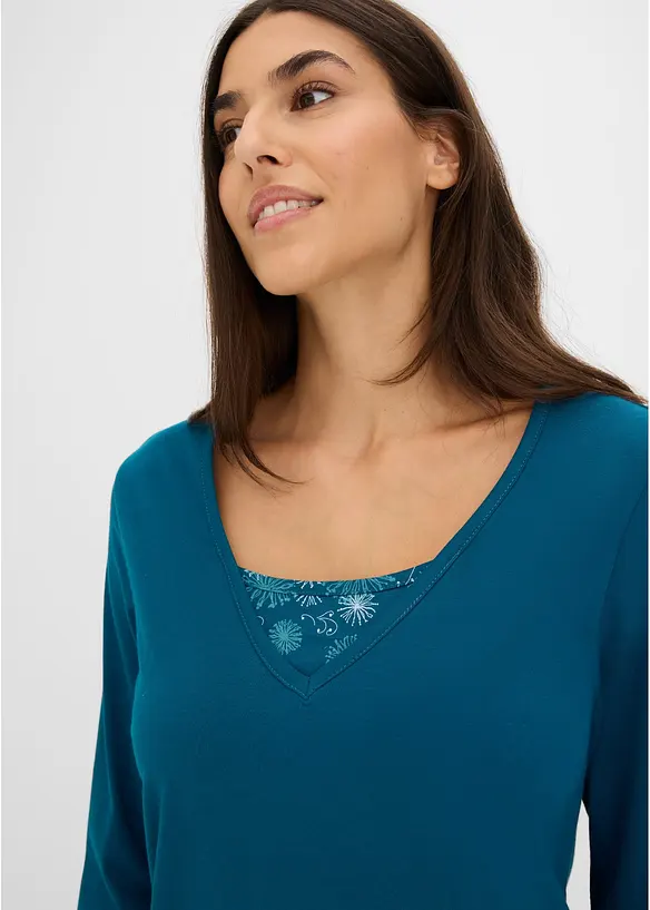 Pyjama aus reiner Bio-Baumwolle, bonprix