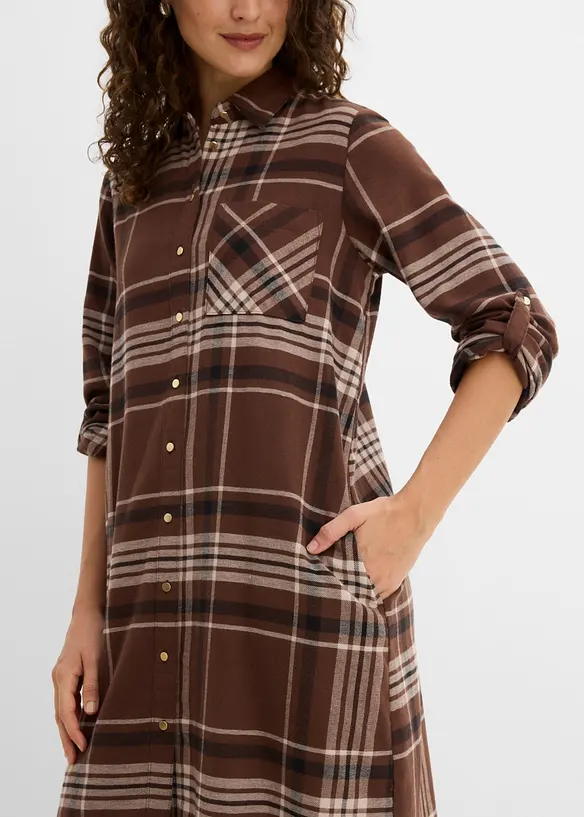 Robe chemise 100% coton, bonprix