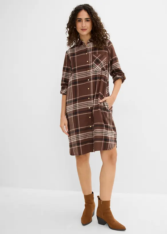 Robe chemise 100% coton, bonprix