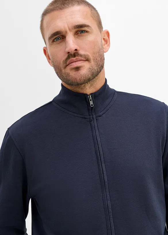 Sweatjacke mit Stehkragen, bonprix