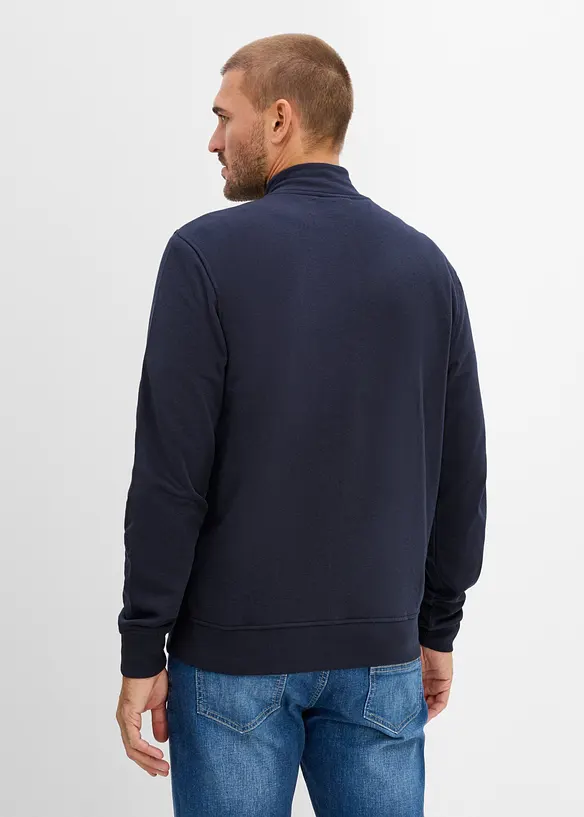 Sweatjacke mit Stehkragen, bonprix