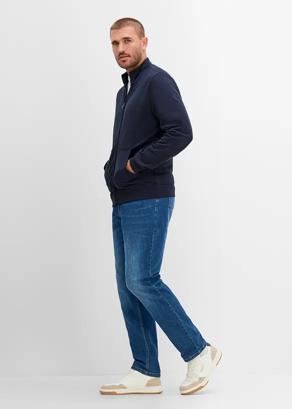 Sweatjacke mit Stehkragen, bonprix