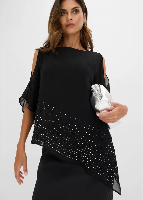 Etuikleid mit Glitzersteinen, bonprix