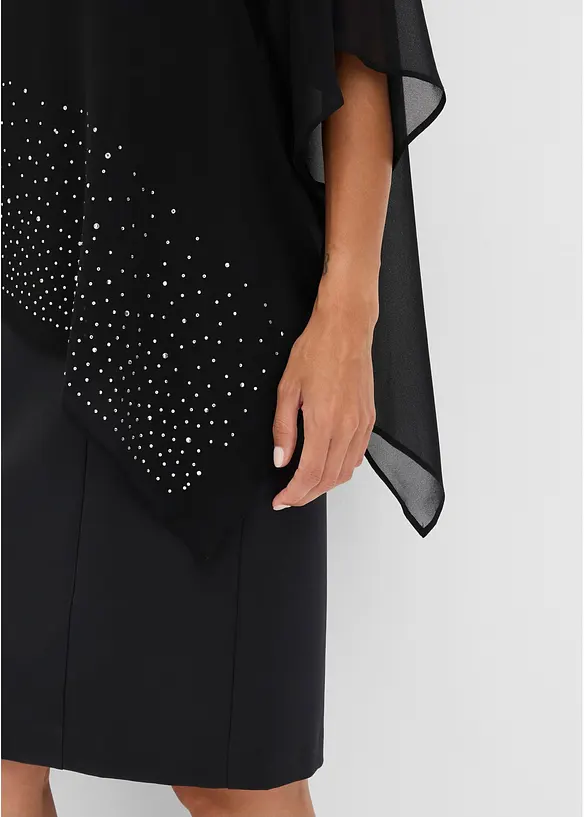 Etuikleid mit Glitzersteinen, bonprix