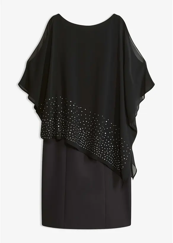 Etuikleid mit Glitzersteinen, bonprix