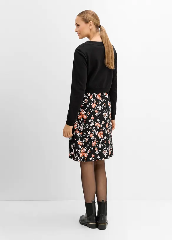 Robe de grossesse et d&rsquo;allaitement avec sweat-shirt (ens. 2&nbsp;pces), bonprix