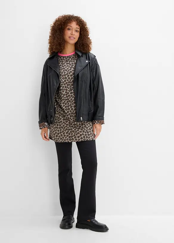 T-shirt long et oversize 100% coton, bonprix