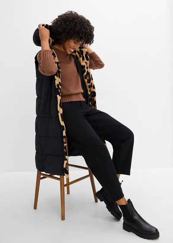 Steppweste mit Teddyfleece, bonprix