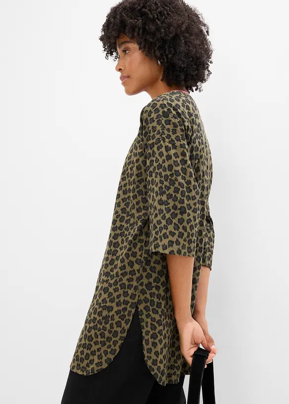 T-shirt long et oversize 100% coton, bonprix