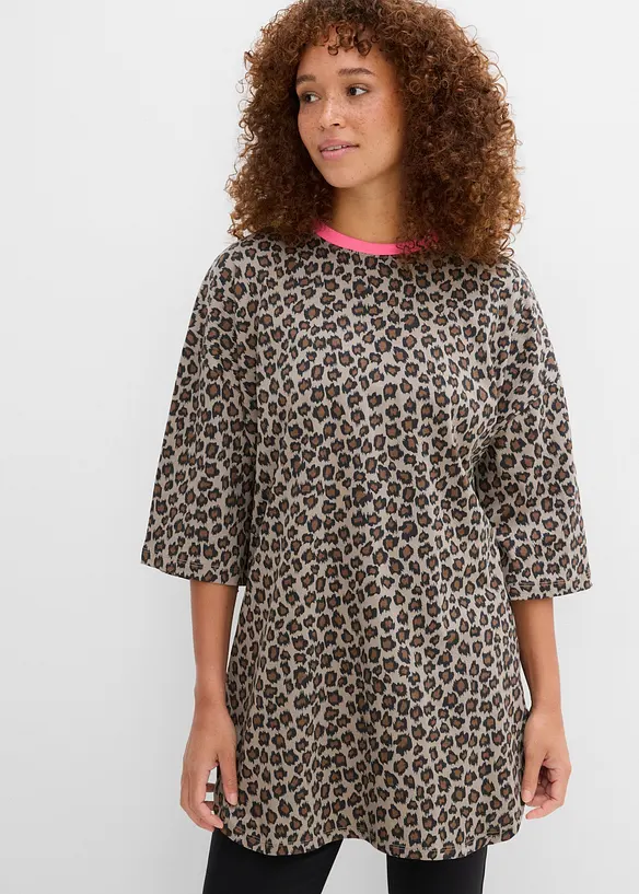 T-shirt long et oversize 100% coton, bonprix