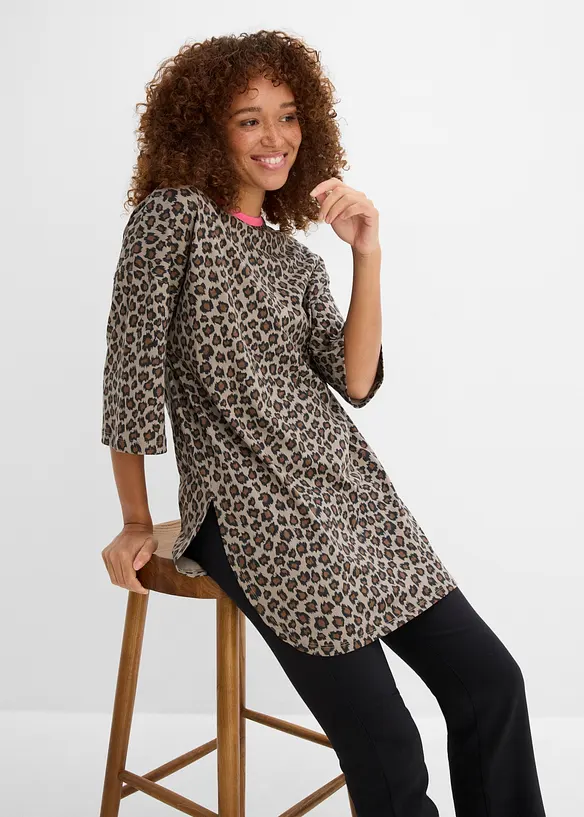 T-shirt long et oversize 100% coton, bonprix