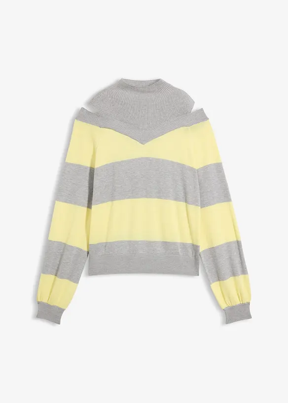 Pull en fine maille, &eacute;paules nues, bonprix