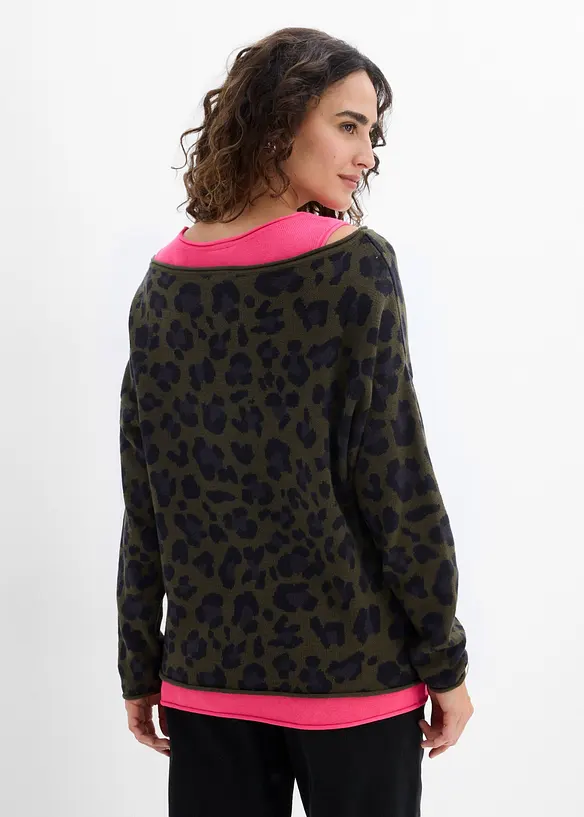 Pull et top avec coton (ens. 2 pces), bonprix